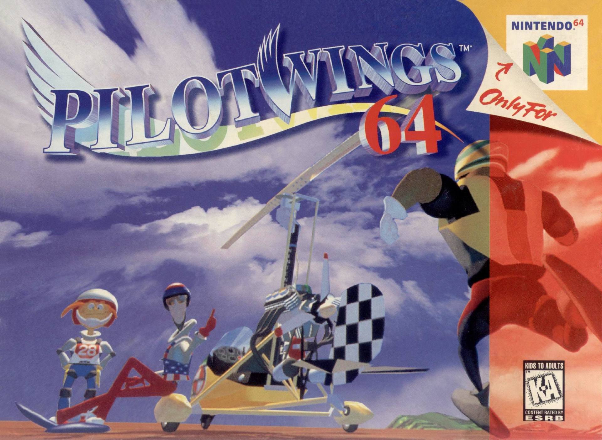 Pilotwings 64 box art